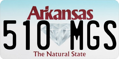 AR license plate 510MGS