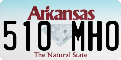 AR license plate 510MHO