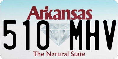 AR license plate 510MHV