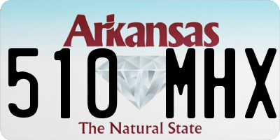 AR license plate 510MHX