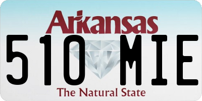 AR license plate 510MIE