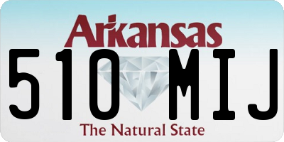 AR license plate 510MIJ