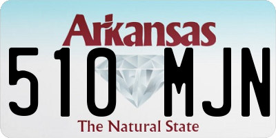 AR license plate 510MJN