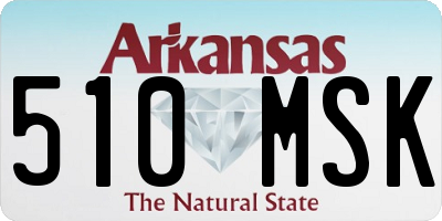 AR license plate 510MSK