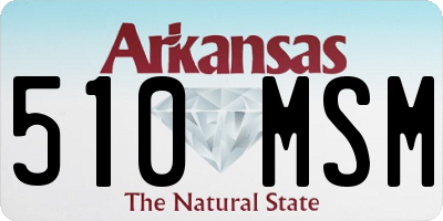 AR license plate 510MSM