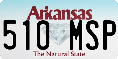AR license plate 510MSP