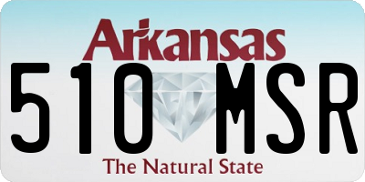 AR license plate 510MSR