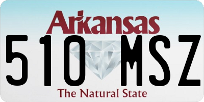 AR license plate 510MSZ