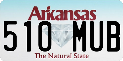 AR license plate 510MUB