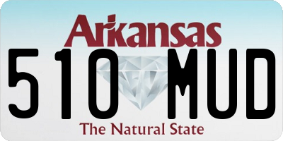 AR license plate 510MUD