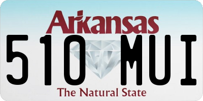 AR license plate 510MUI