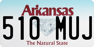 AR license plate 510MUJ