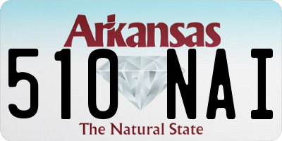 AR license plate 510NAI