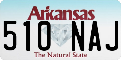 AR license plate 510NAJ