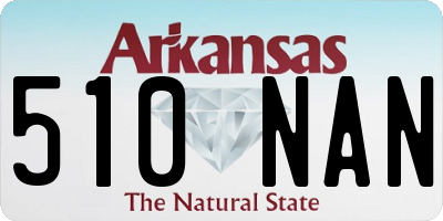 AR license plate 510NAN
