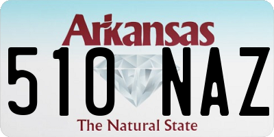 AR license plate 510NAZ