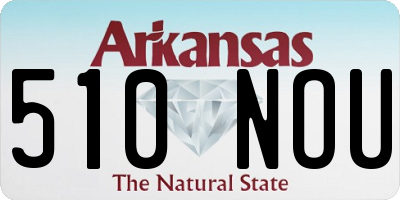 AR license plate 510NOU