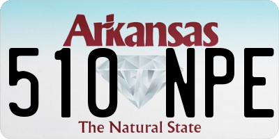 AR license plate 510NPE