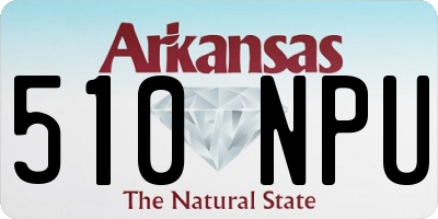 AR license plate 510NPU