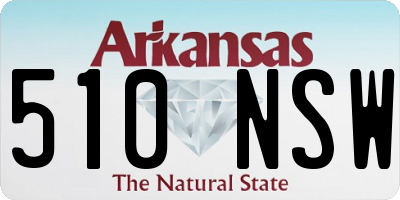 AR license plate 510NSW