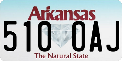 AR license plate 510OAJ