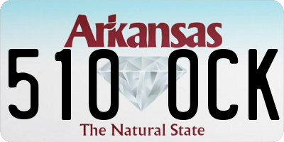 AR license plate 510OCK
