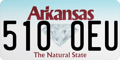 AR license plate 510OEU