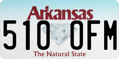 AR license plate 510OFM
