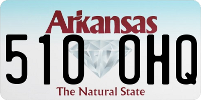 AR license plate 510OHQ