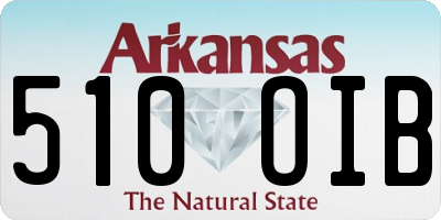 AR license plate 510OIB