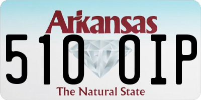 AR license plate 510OIP
