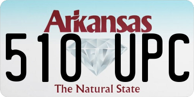 AR license plate 510UPC