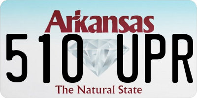 AR license plate 510UPR
