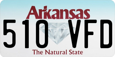 AR license plate 510VFD