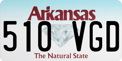 AR license plate 510VGD