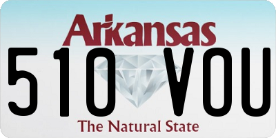 AR license plate 510VOU