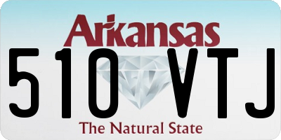AR license plate 510VTJ