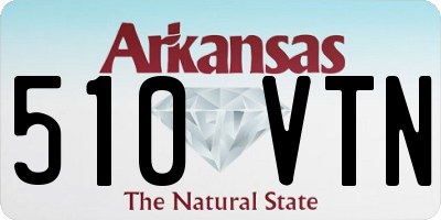 AR license plate 510VTN