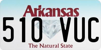 AR license plate 510VUC