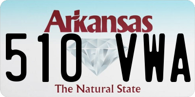 AR license plate 510VWA