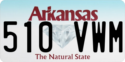 AR license plate 510VWM
