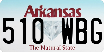 AR license plate 510WBG