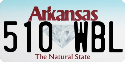 AR license plate 510WBL