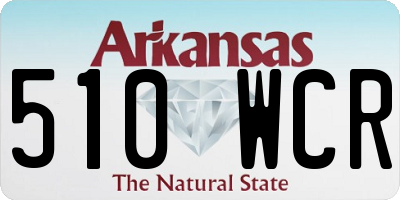 AR license plate 510WCR