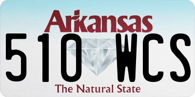 AR license plate 510WCS