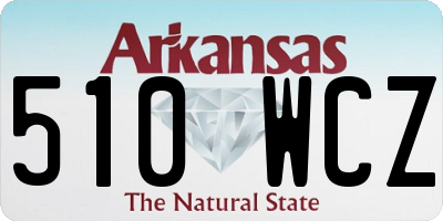 AR license plate 510WCZ
