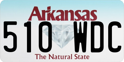 AR license plate 510WDC