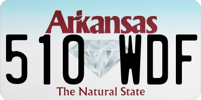 AR license plate 510WDF