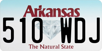AR license plate 510WDJ