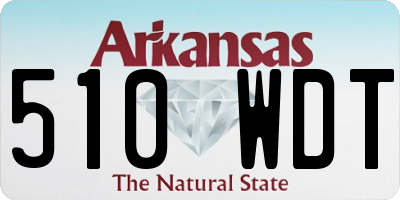 AR license plate 510WDT